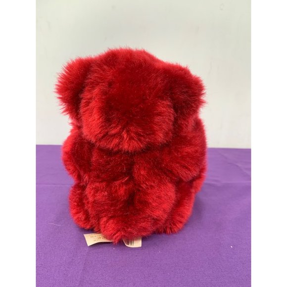 Dan Dee Red Valentines Bear Ribbon with Red Hearts 7 Inch Height Sitting - Picture 4 of 10
